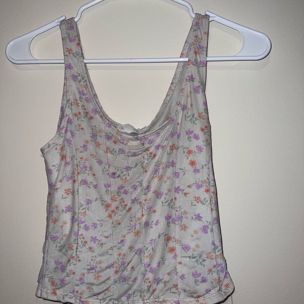 Pink Rose Floral Camisole in Soft Pastels